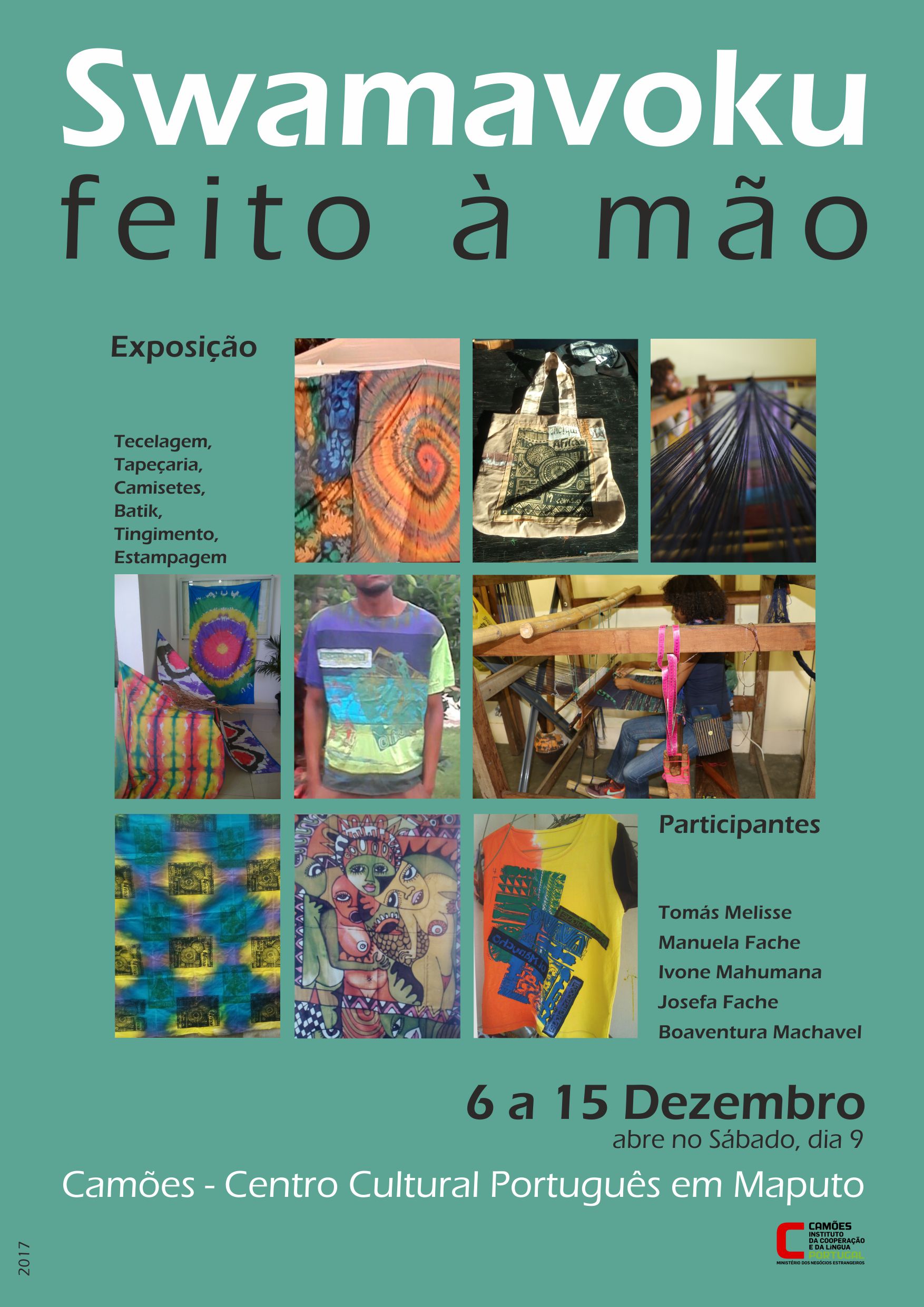 Camões – Centro Cultural Português em Maputo acolhe uma exposição do Projeto Swamavoku (feito à mão)